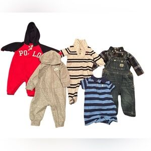 Lot Of 6 ~ Size 3M & 6M ~ RALPH LAUREN POLO & NIKE Boys Baby Clothes